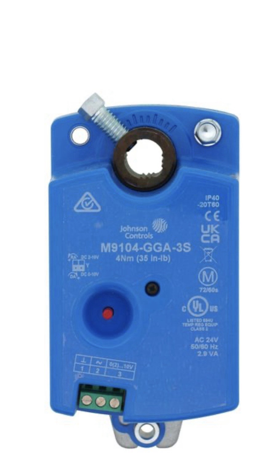 Johnson Controls M9104-GGA-3S Actuator Damper, 35 In-lb, 24V AC
