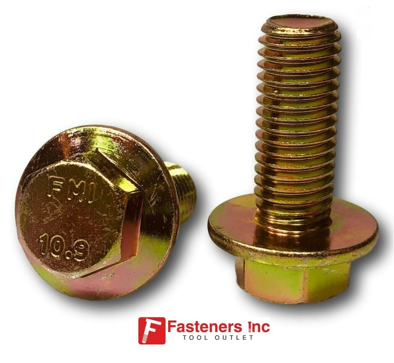 Grade 10.9 Metric Flange Bolt & Flange Nut Yellow Assortment Kit – 428 Pieces!