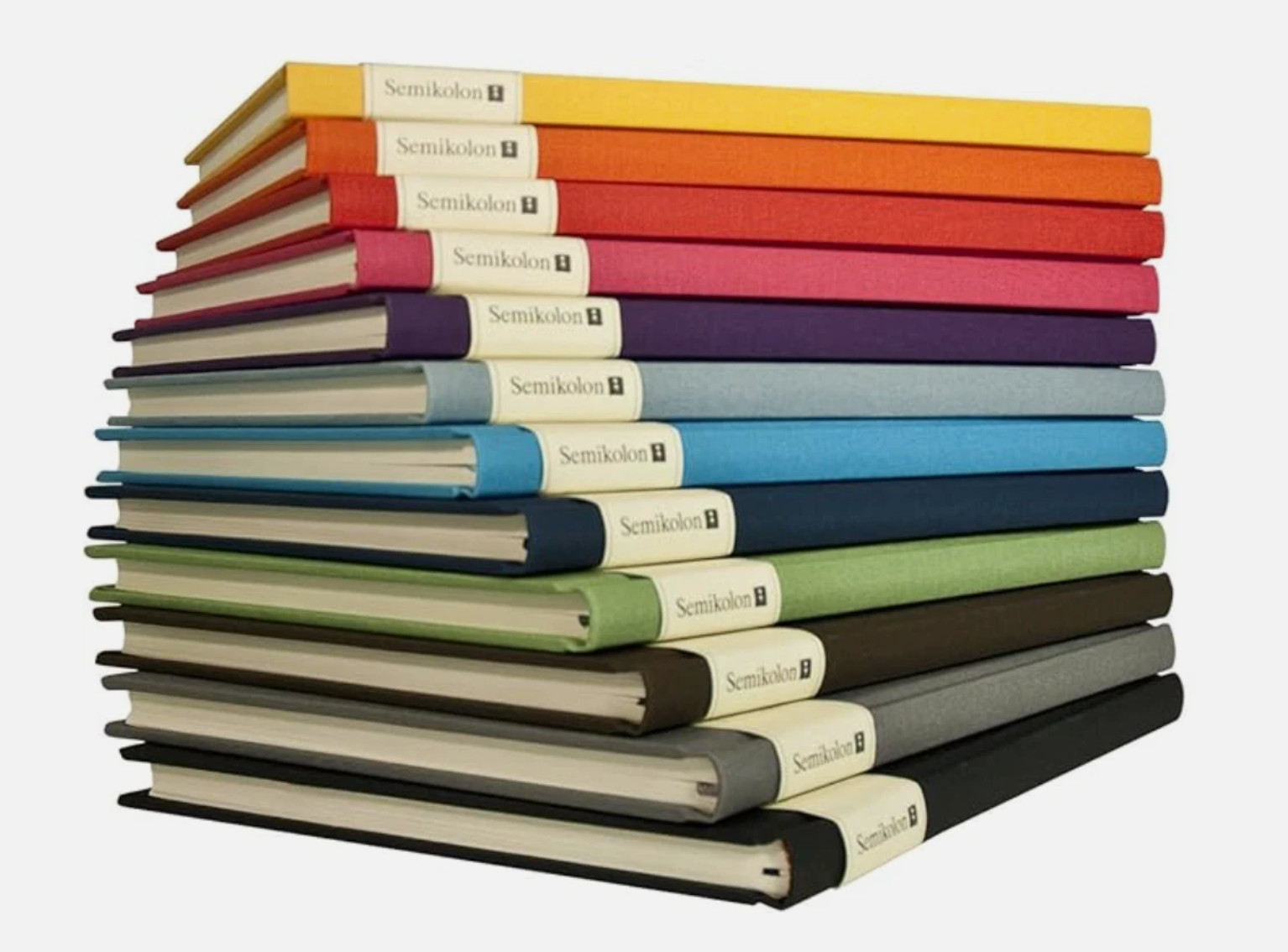 Semikolon Classic 6”x8.4” Bound Linen Ruled Book, Ceil Sky Blue (10209)