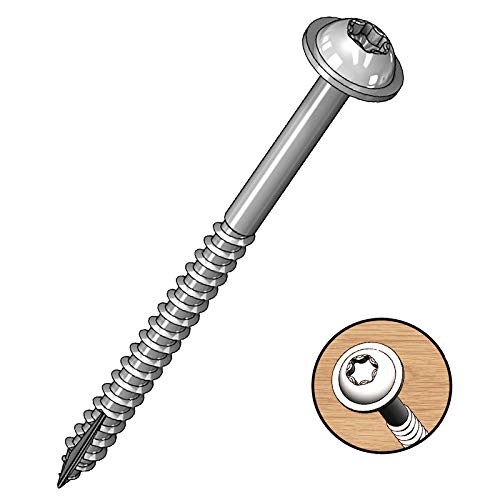 Milescraft 5203 Wood Pocket Hole Screws – #7 1 Count (Pack of 100), As shown