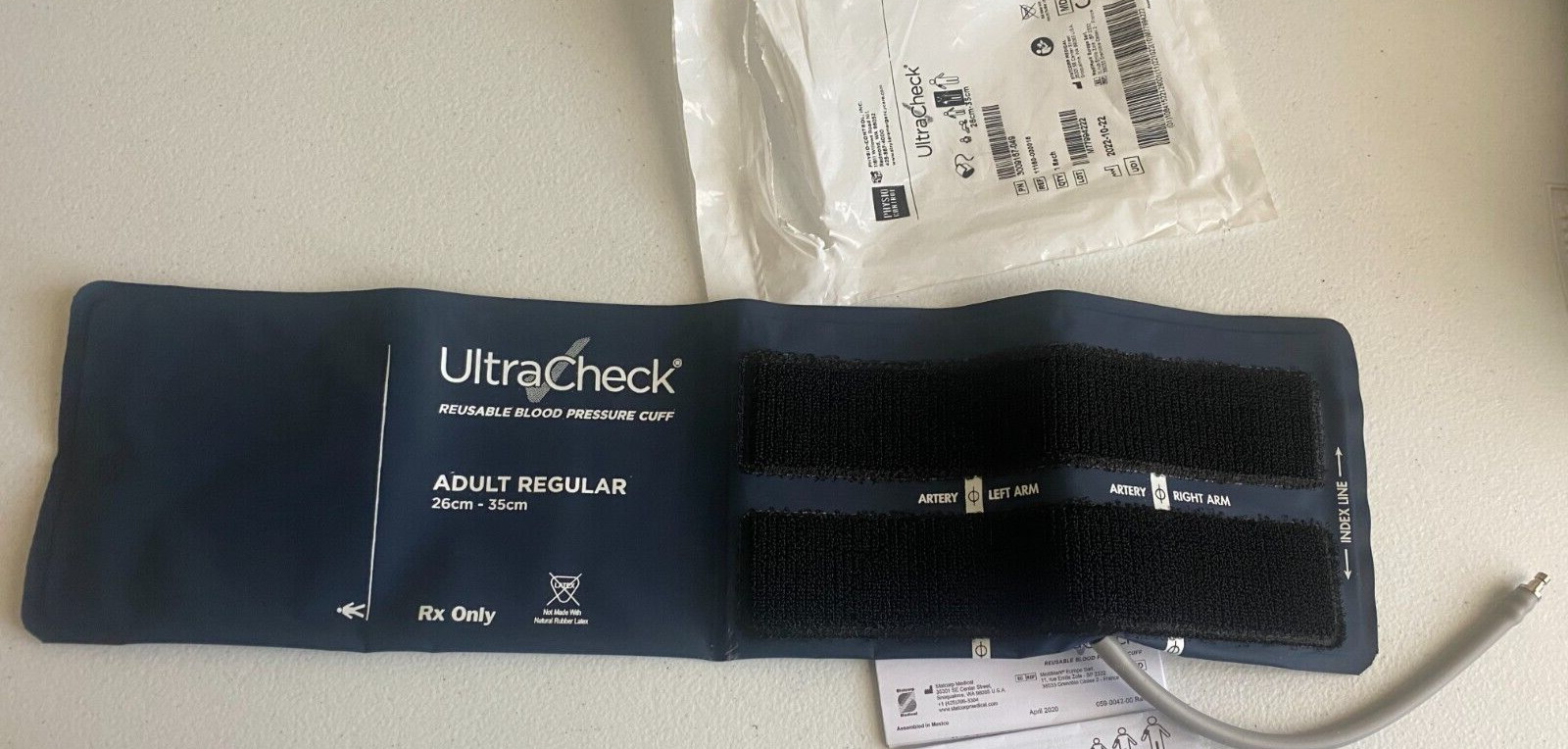 ULTRACHECK NYLON REUSABLE BP CUFF ADULT REGULAR 26CM – 35CM SINGLE TUBE