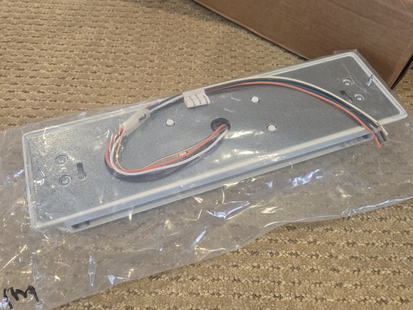Lot: 2 Isolite AX1-WW Exit Signs – Red Letters/White Housing Wall Surface Mount