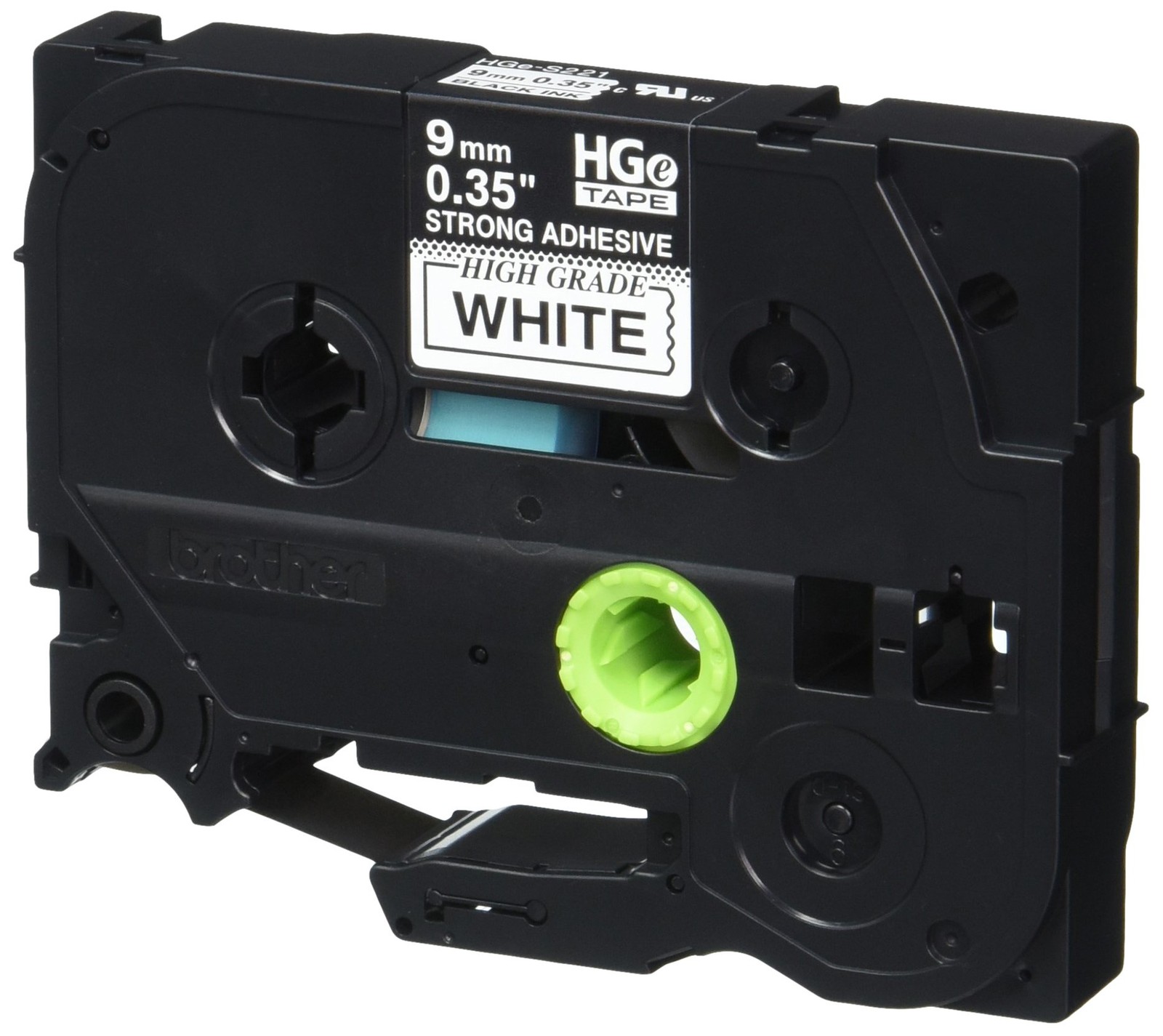 Genuine P-Touch, HGE-S221 5 Pack Tape (HGES2215PK) 0.35″ (9mm) x 26.2ft (8m) …