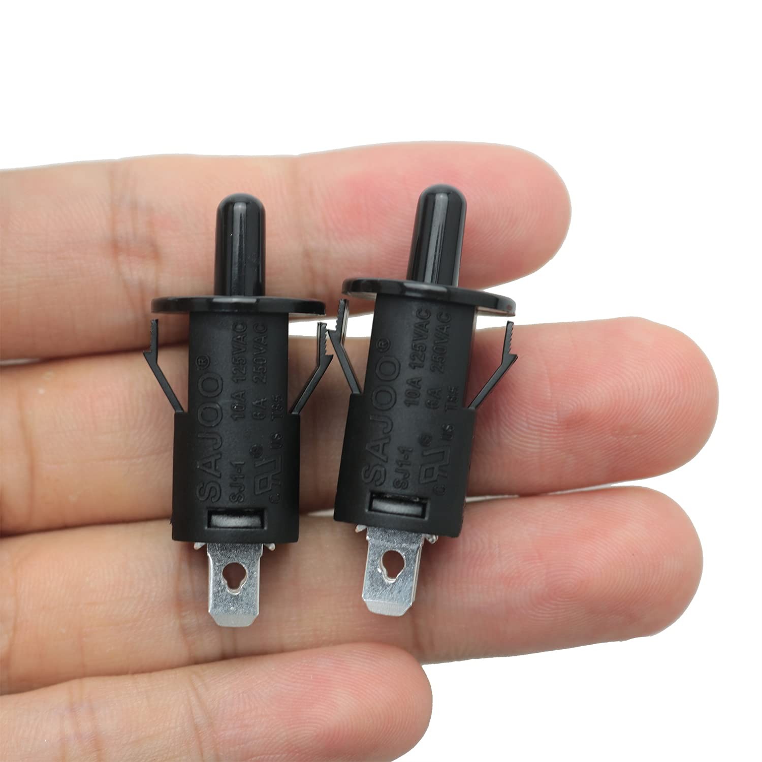 Refrigerator Door Light Switch 2pcs 10mm Ac 250v 3a Normally Closed Momentary Fr