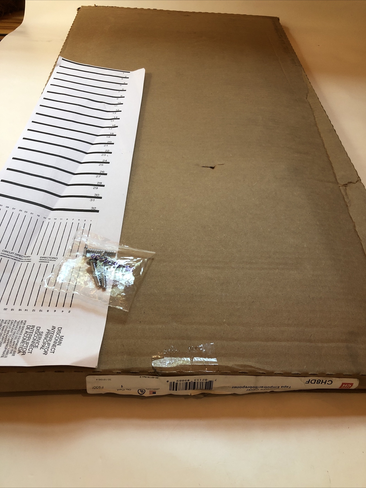 Eaton Flush/Surface Mount Cover for D Size 29″ CH8DF 12-32 Space Breaker Panel