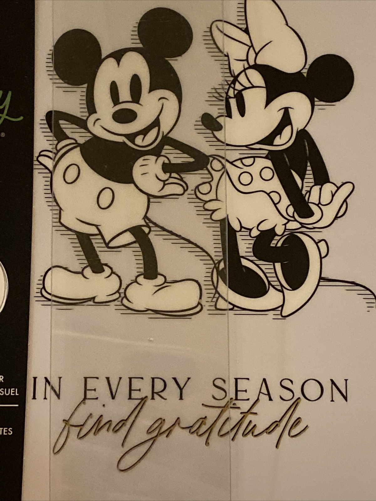 Disney Happy Undated Planner 12 Months Modern Vertical Accessories Envelopes NEW