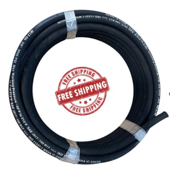*NEW R17-06 3/8in SAE 100 R17AT 2-Wire MSHA Hydraulic Hose *FREE SHIPPING*