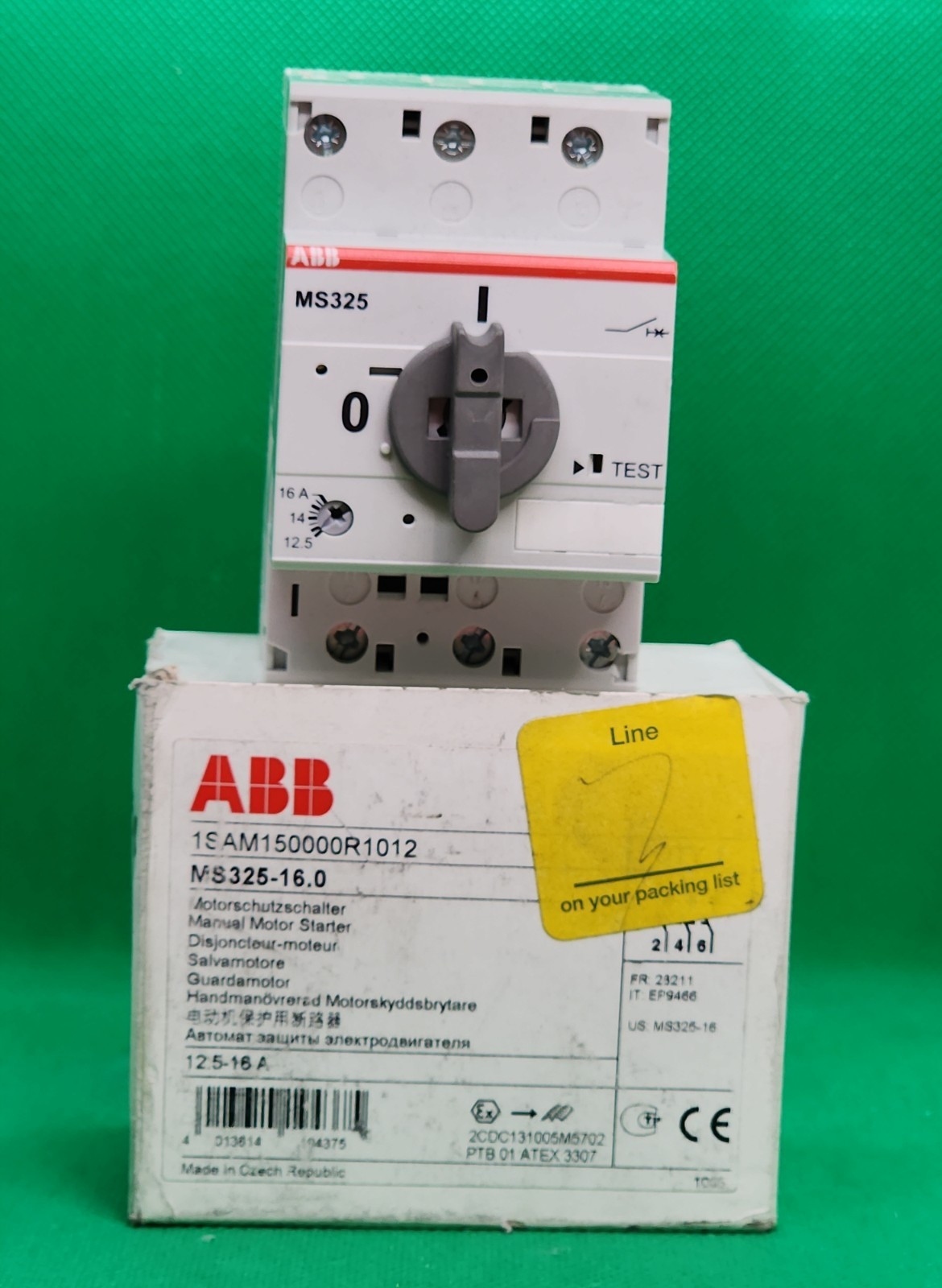 ABB MS325-16.0 Electromechanical Manual Motor Starter [1ES2-2]