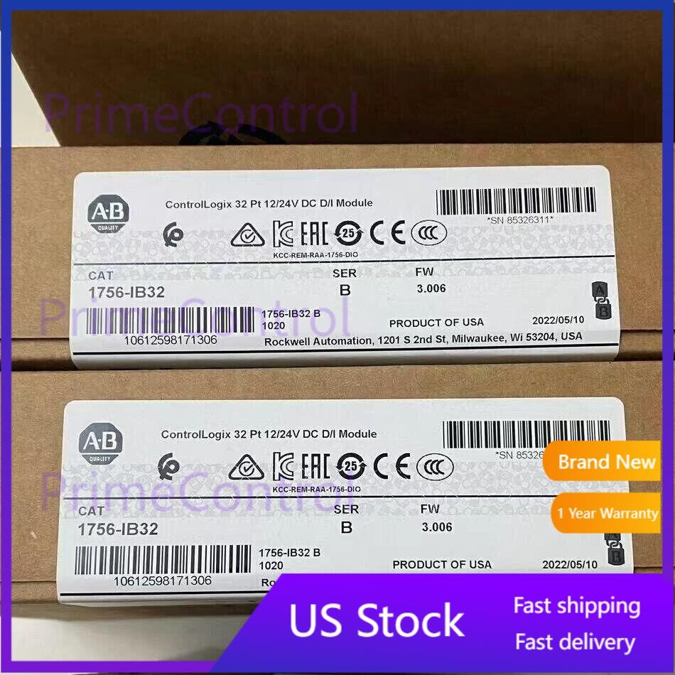 nEW IN BOX Allen-Bradley 1756-IB32 SER B CONTROLOGIX 32 PT DC INPUT MODULE