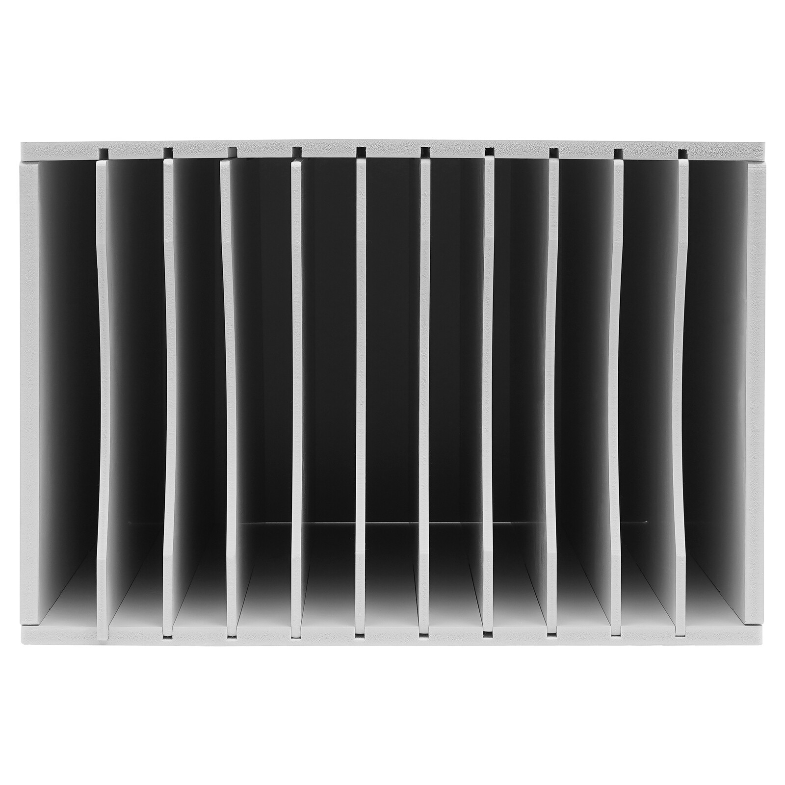 Literature Organizer File Sorter Paper Storage Holder 11 Compartment White