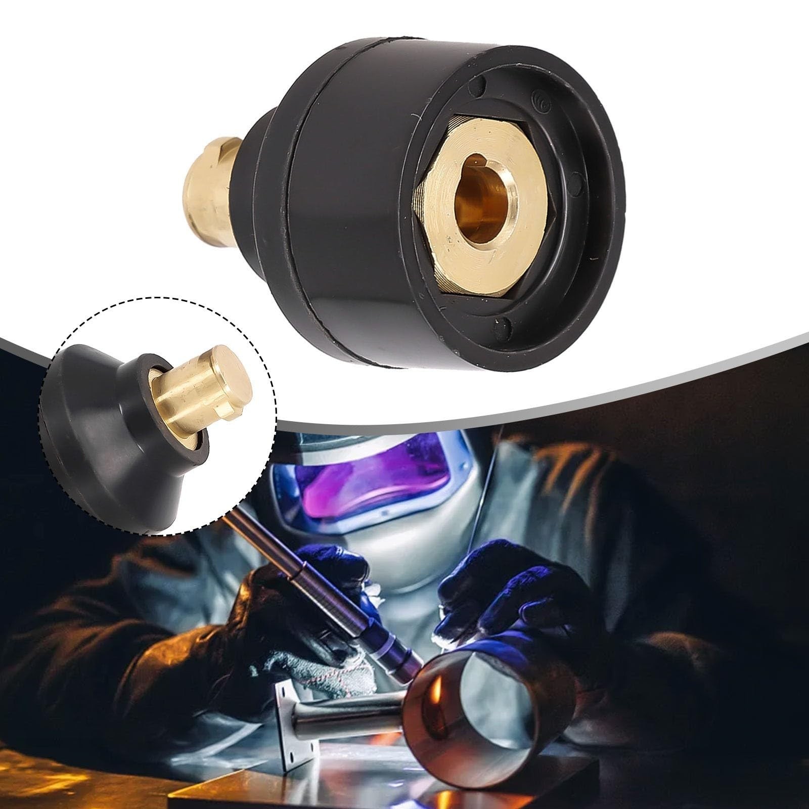 TIG Torch Connector Adapter, Convert 10-25(9mm) To as picture show