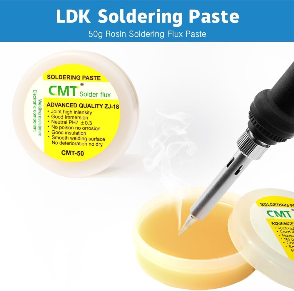 LDK 60W Soldering Iron Kit Adjustable Temp with ON OFF Switch 110V