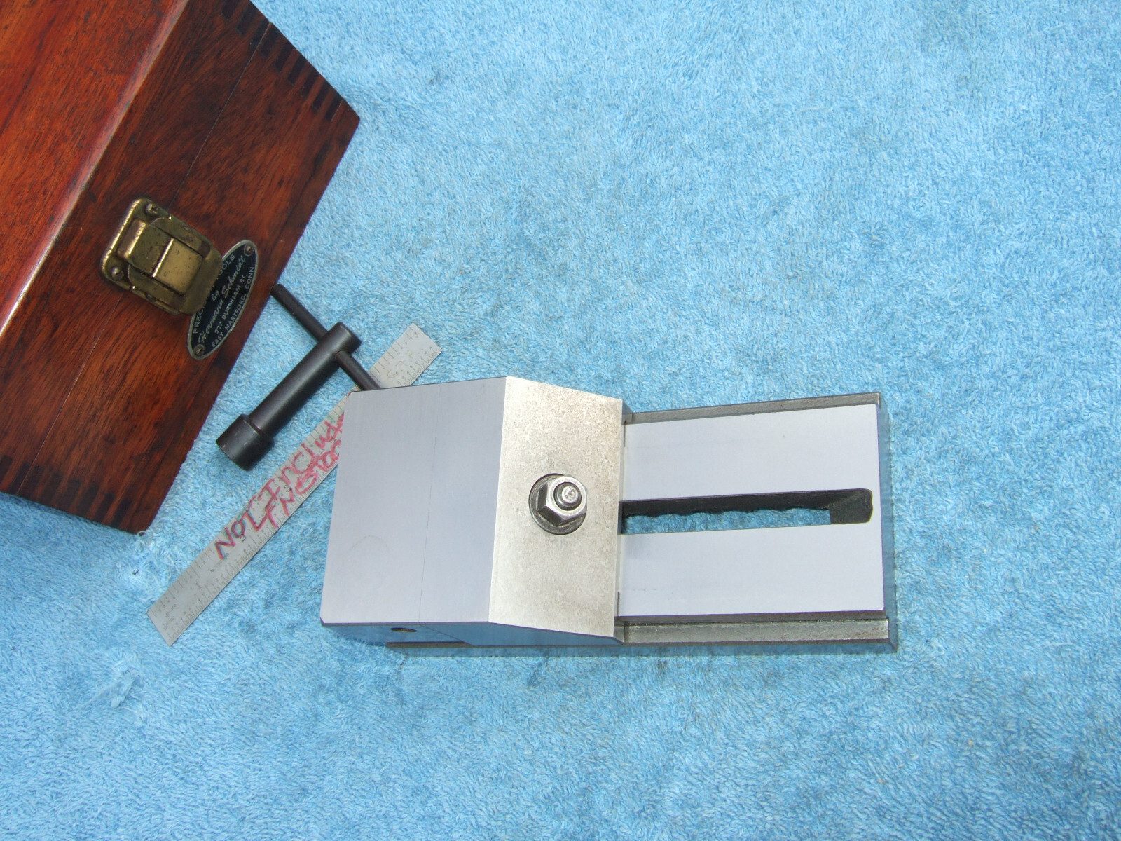 HERMANN SCHMIDT USED V0 4 WOH GRIND VISE CASE&WRENCH TOOLMAKER MACHINIST GRIND 9