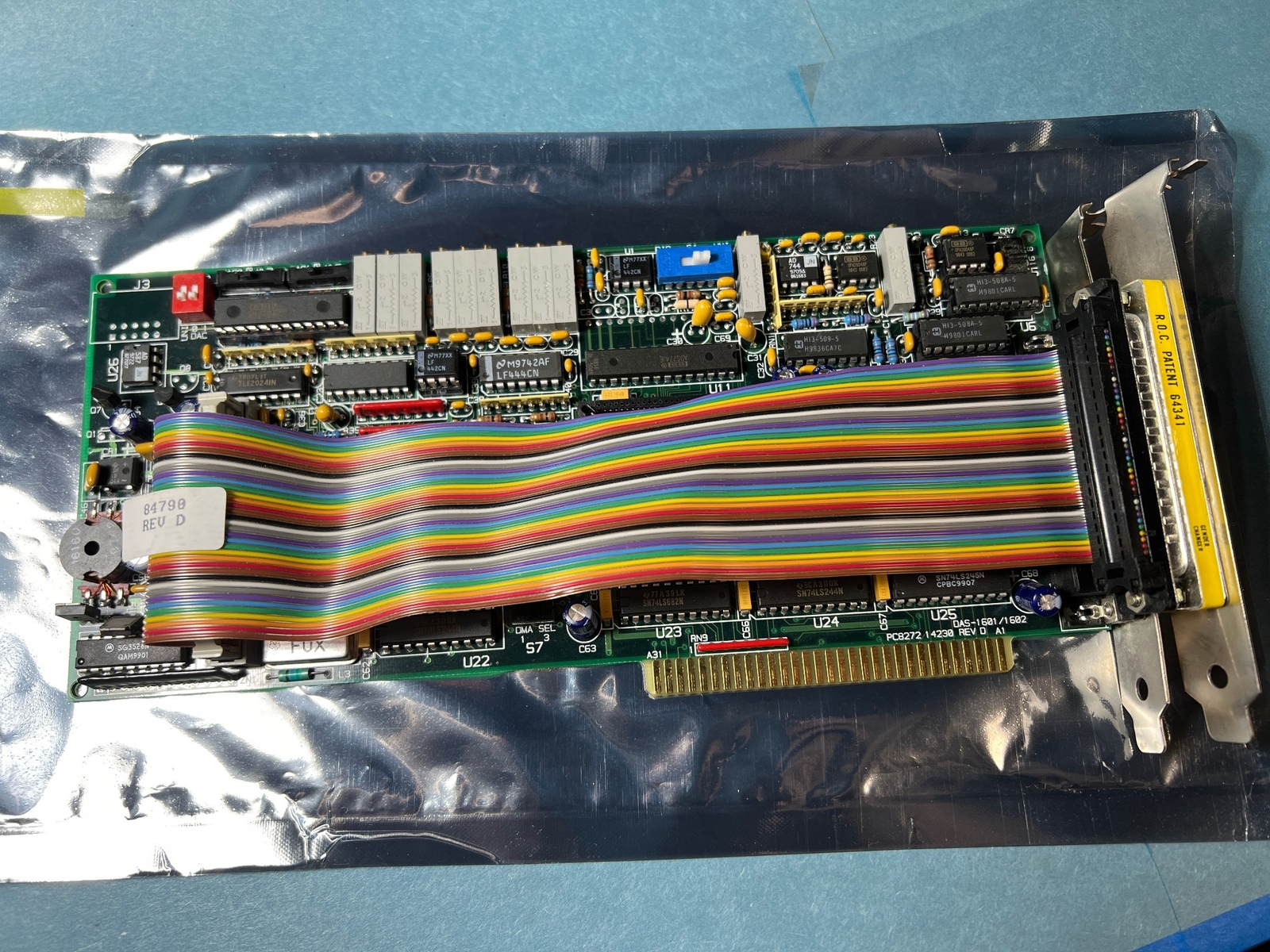 Keithley DAS-1602 100kS/s Analog and Digital I/O Board 8-bit ISA DAQ w/AUX Cable