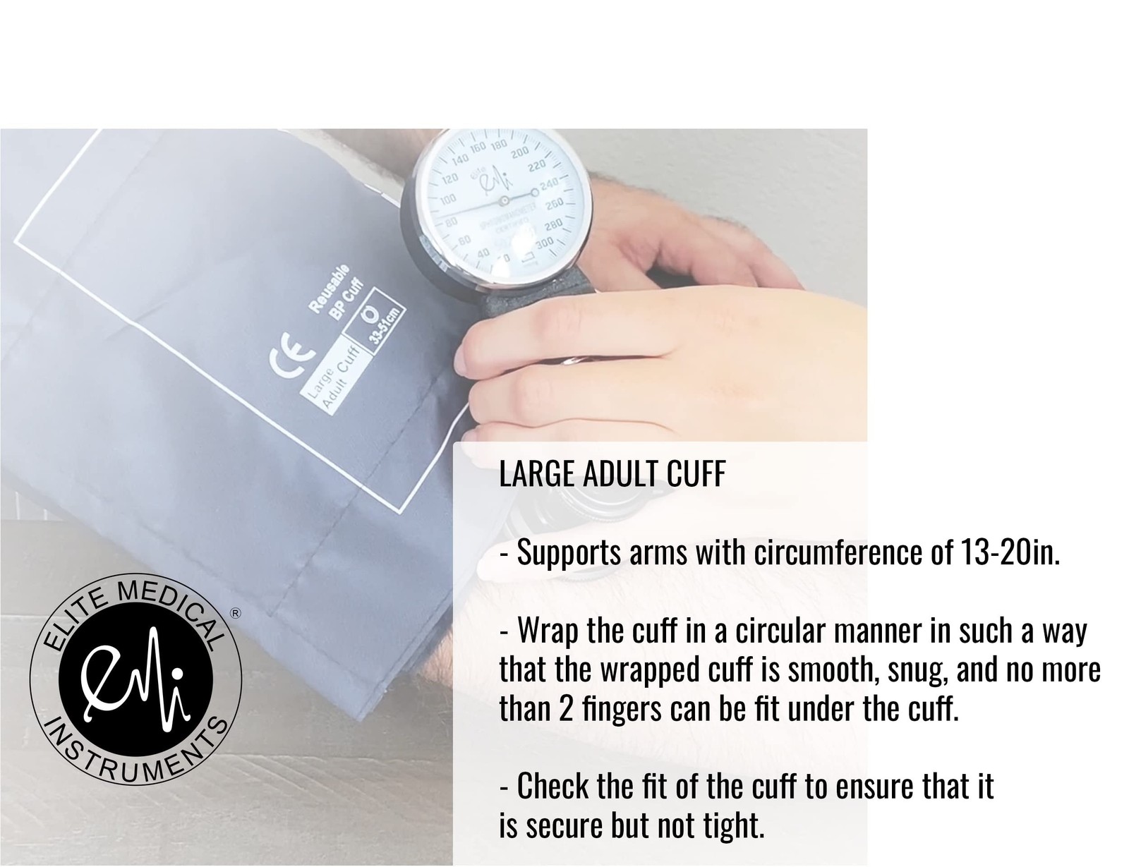 EMI EBL-430 Royal Sprague Stethoscope and Large Adult Cuff (See Large Cuff Si…
