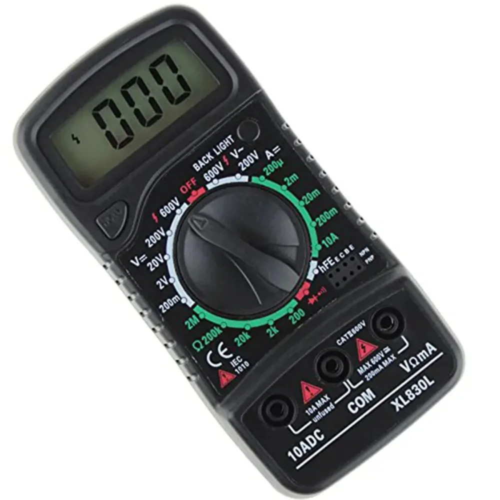 Digital Multimeter XL830L AC/DC Voltage Resistance DC Ammeter Tester