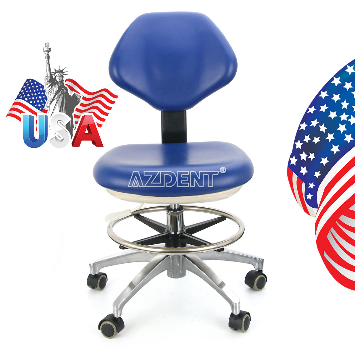 Dental Mobile Delivery Unit Suction Air Compressor Rolling Case 4H/ Dental Chair
