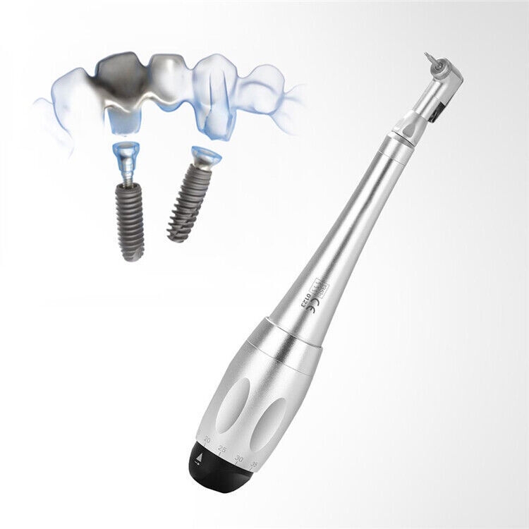 US Dental Universal Implant Kit Torque Wrench Contra Angle & 16pcs Drivers
