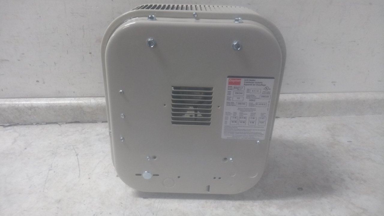 Dayton 804T17 208/240VAC 350 CFM Electric Wall & Ceiling Unit Heater