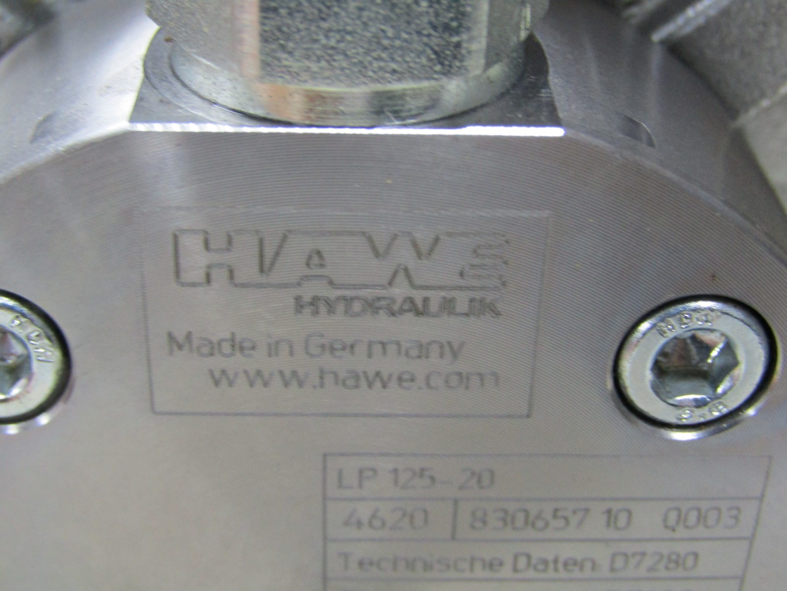 💥HAWE LP 125-20 AIR DRIVEN HYDRAULIC PUMP 1.5…10 BAR PMAX 380 BAR