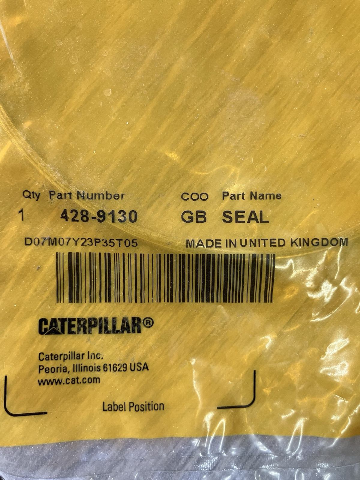 428-9130: 118.50mm Maximum Inner Diameter Gasket