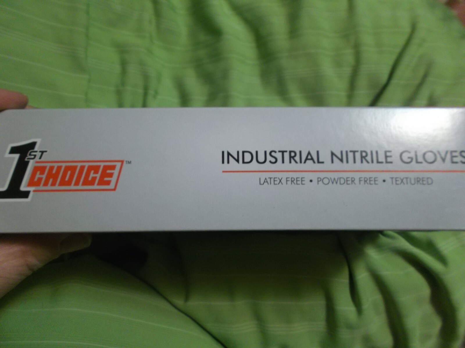 New Box of 100 Blue Nitrile Powder/Latex Free Safety Gloves-Sz Medium-US Seller