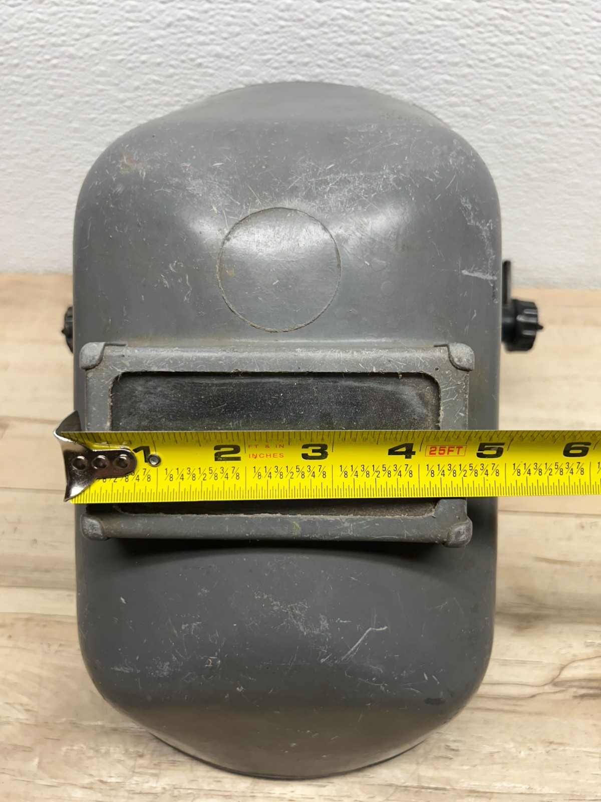 Vintage Fibre-Metal Welders Mask Gray Thermoplastic Welding Helmet