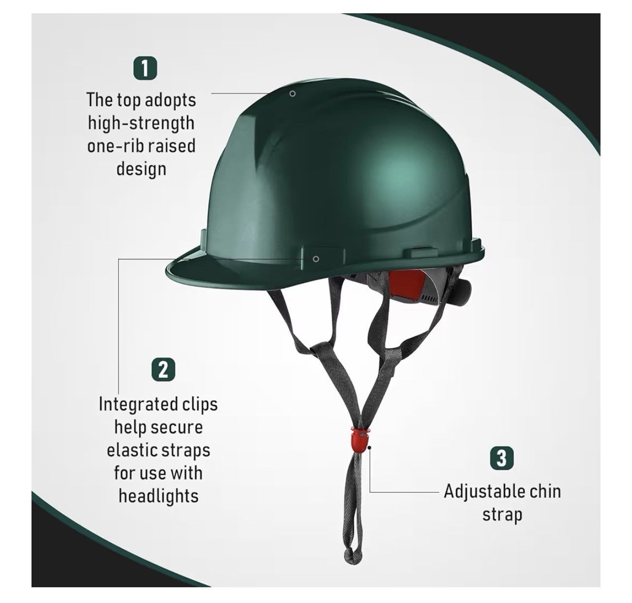 10 Pcs 4 Pt. Suspension Hard Hat Construction Safety Helmets Adjustable Straps