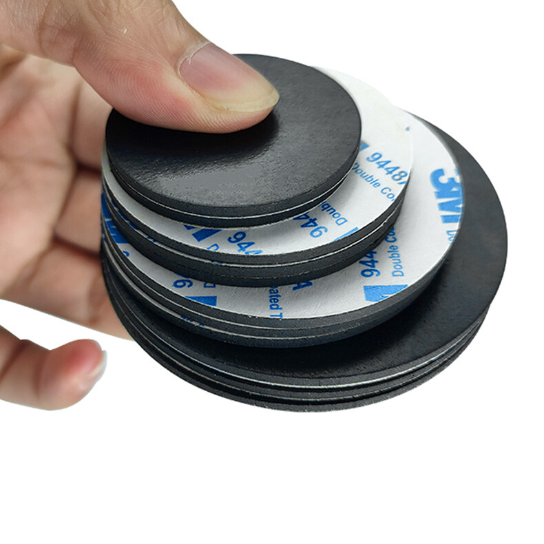 Black Round Self Adhesive Backing Silicone Rubber Non-slip flat Pads Protector