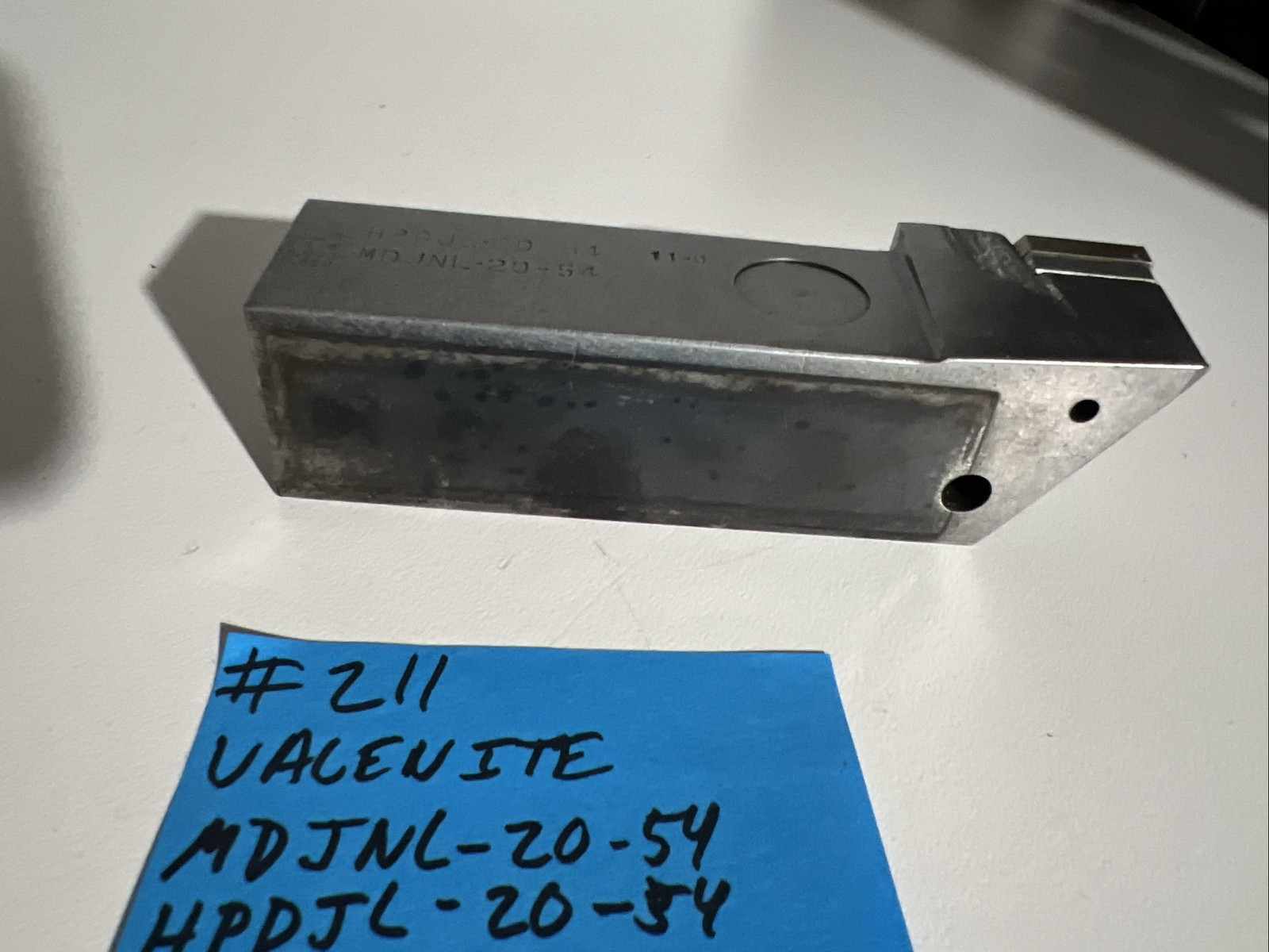 valenite HPDJL-20-54 Indexible Carbide Lathe Toolholder MDJNL 5”OAL 1.25”Shank