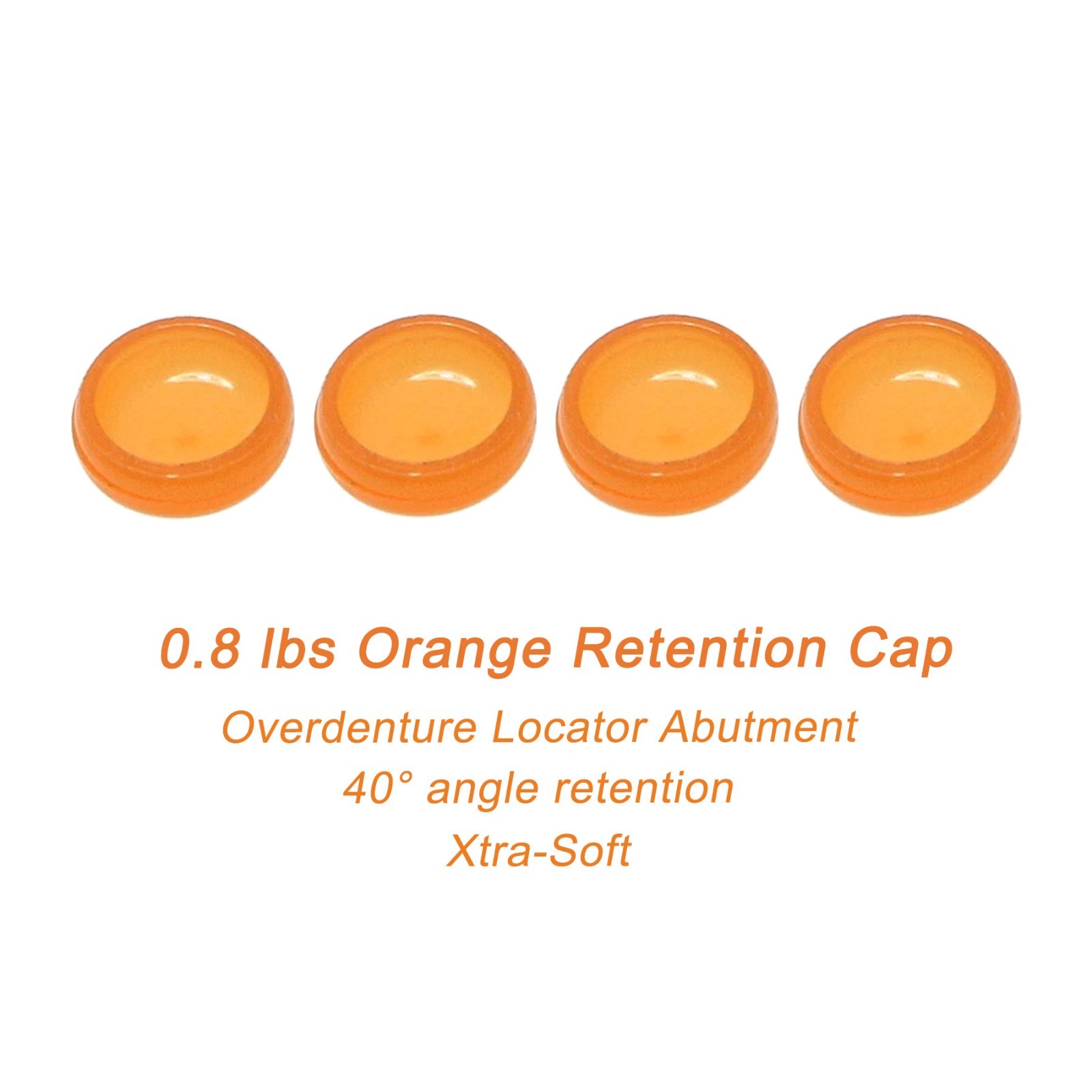 US 8Pcs Overdenture Retention Cap Inserts Set for Locator Abutment