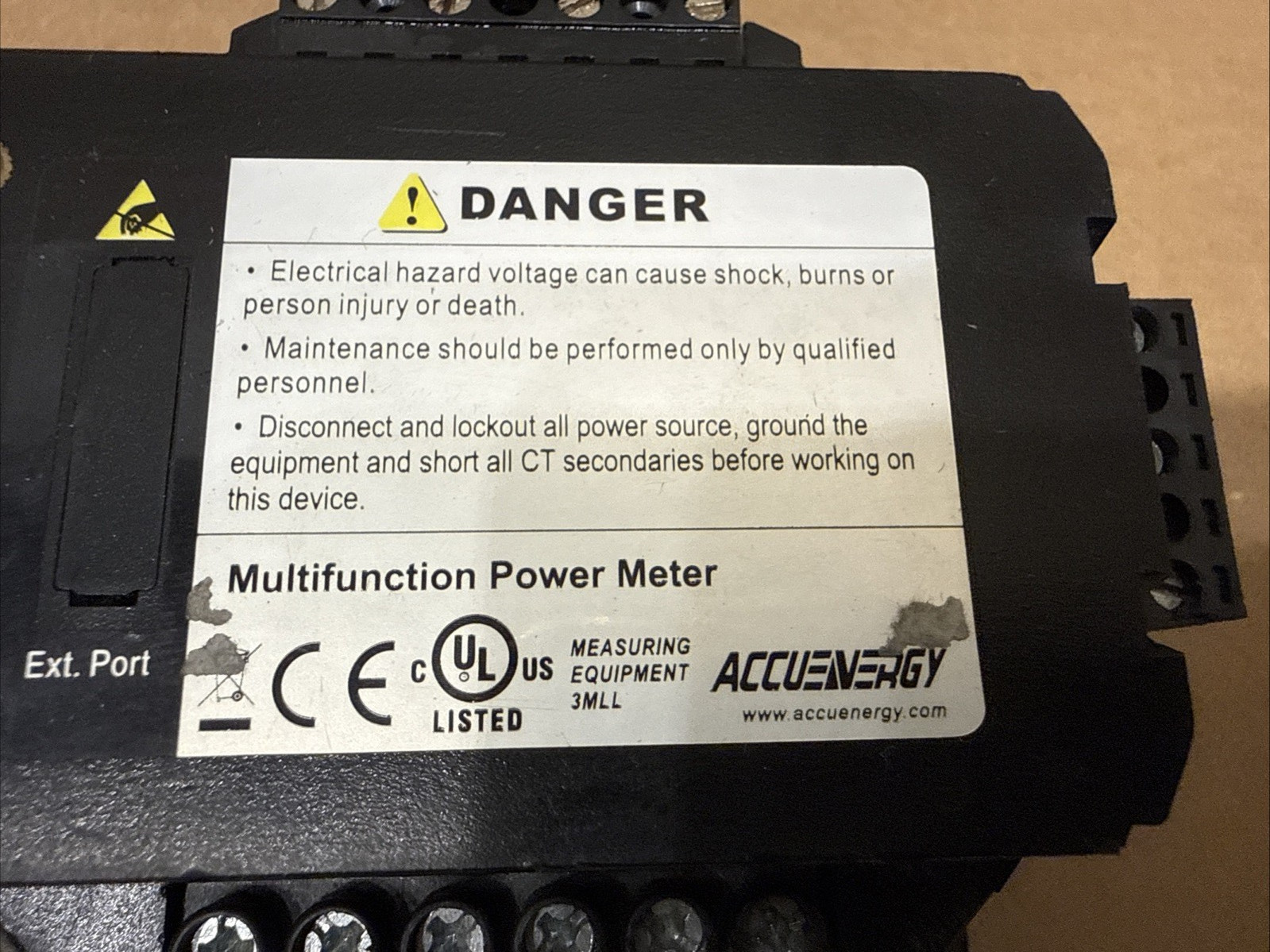Accuenergy Acuvim IIR-M-333-P1 Power Energy Meter Same As Pictures