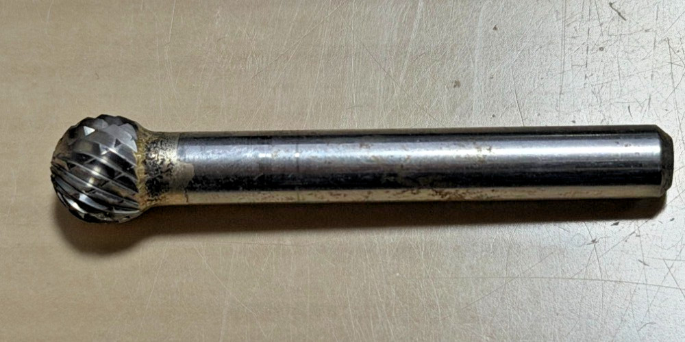 SD-3 Ball Shape 3/8″ Carbide Burr Bur Tool Die Grinder Bit 1/4″ Shank 80122