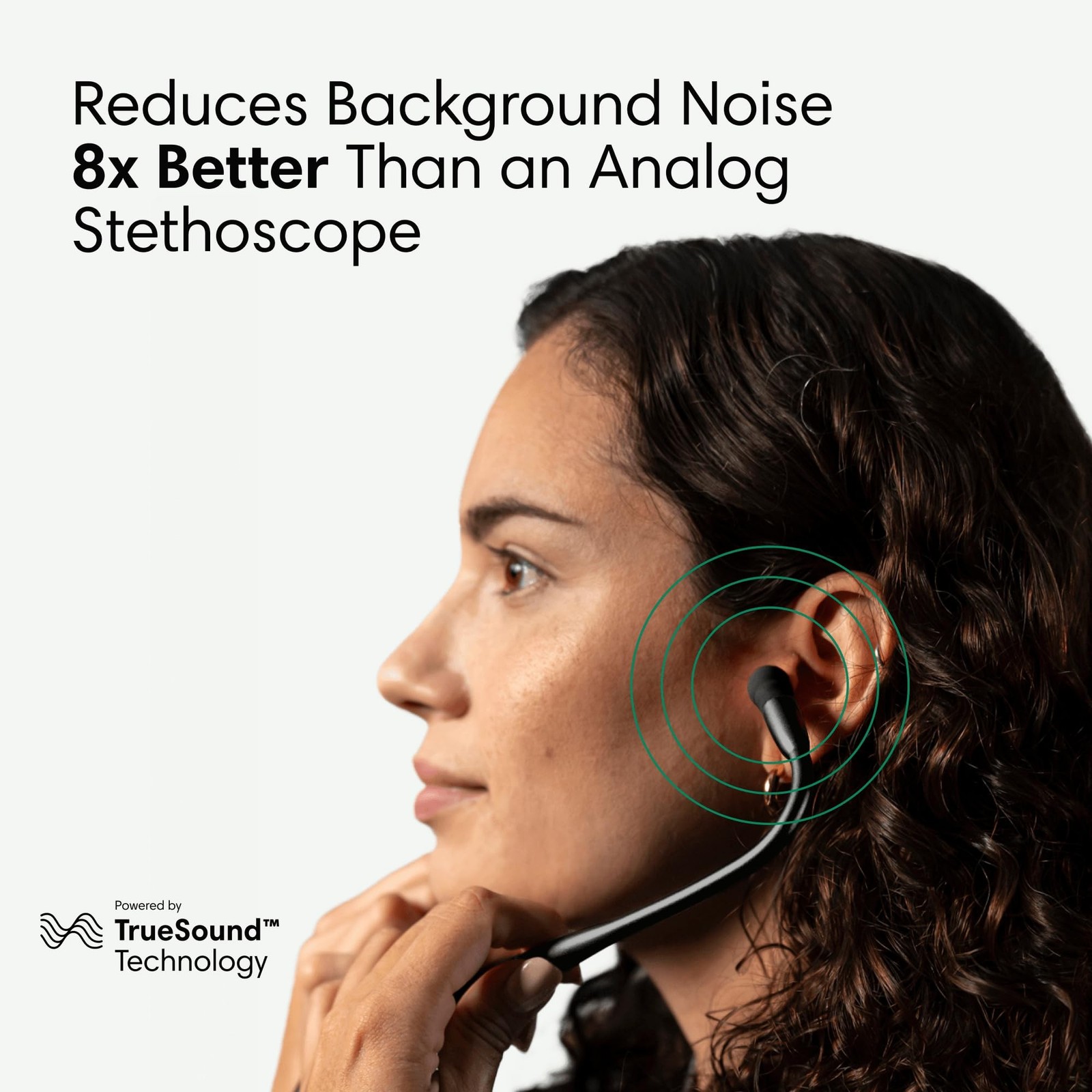 Eko CORE 500 Digital Stethoscope 40x Amp 3-Lead ECG FDA-Cleared Champagne