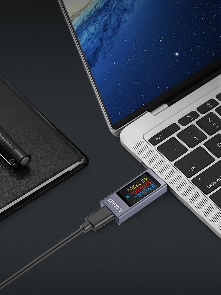 USB Type-C Power Tester Digital Voltage Current Capacity Meter DC4-30V 0-12A