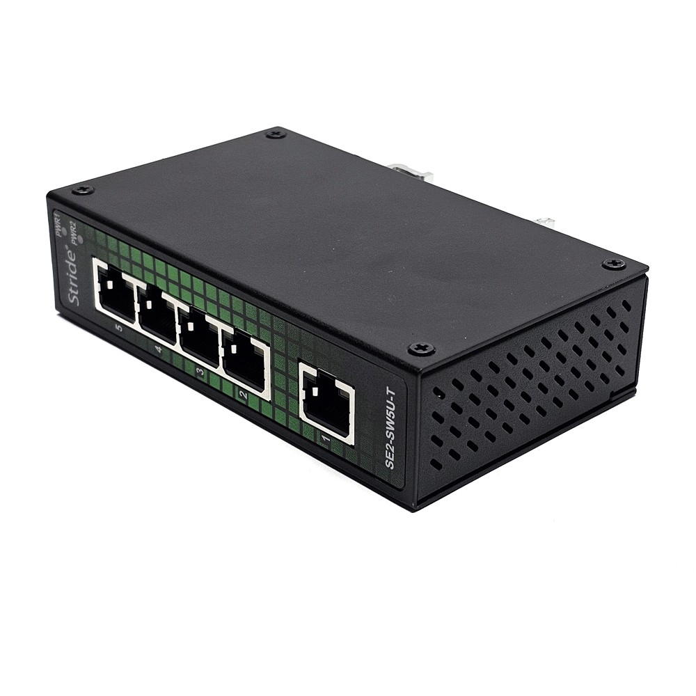 Stride SE2-SW5U-T Industrial Unmanaged 5-Port Ethernet Switch IP30 High Temp.