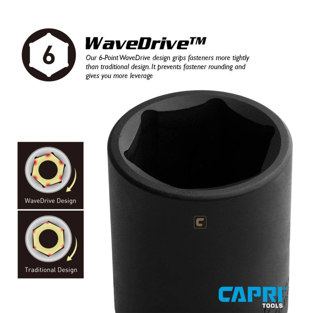 1/2 In. Drive 3/4 In. 6-Point SAE Deep Impact Socket