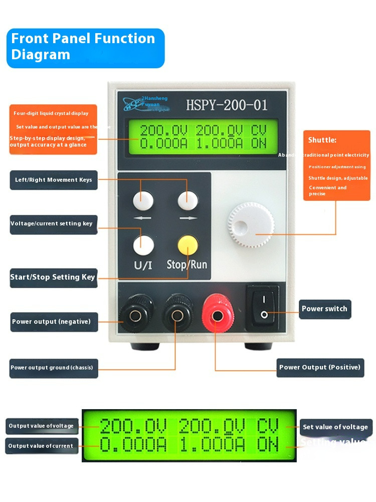 Programmable DC Voltage Regulator 200V300V400V500V600V1000V Programmable