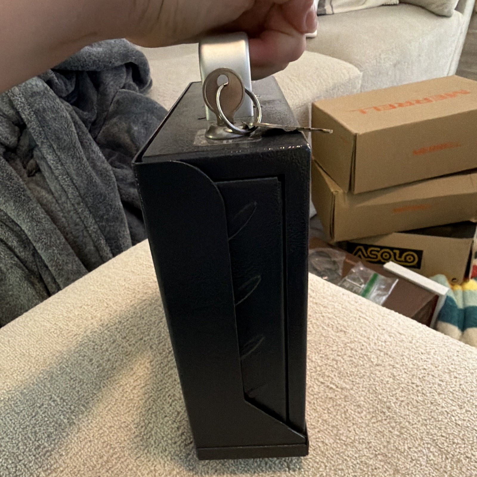 Smittybilt Portable Lock Box Heavy Duty Steel with Keys