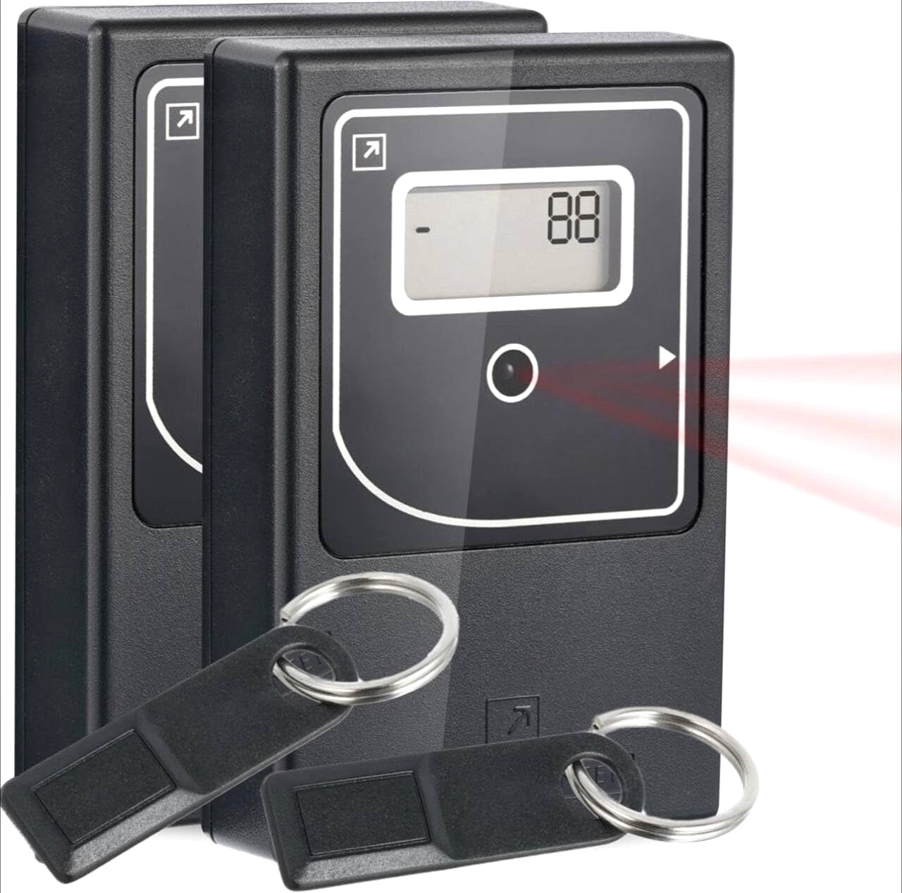 Infrared Wireless People Counter Battery Operated, with 3 Reset Protection Keys