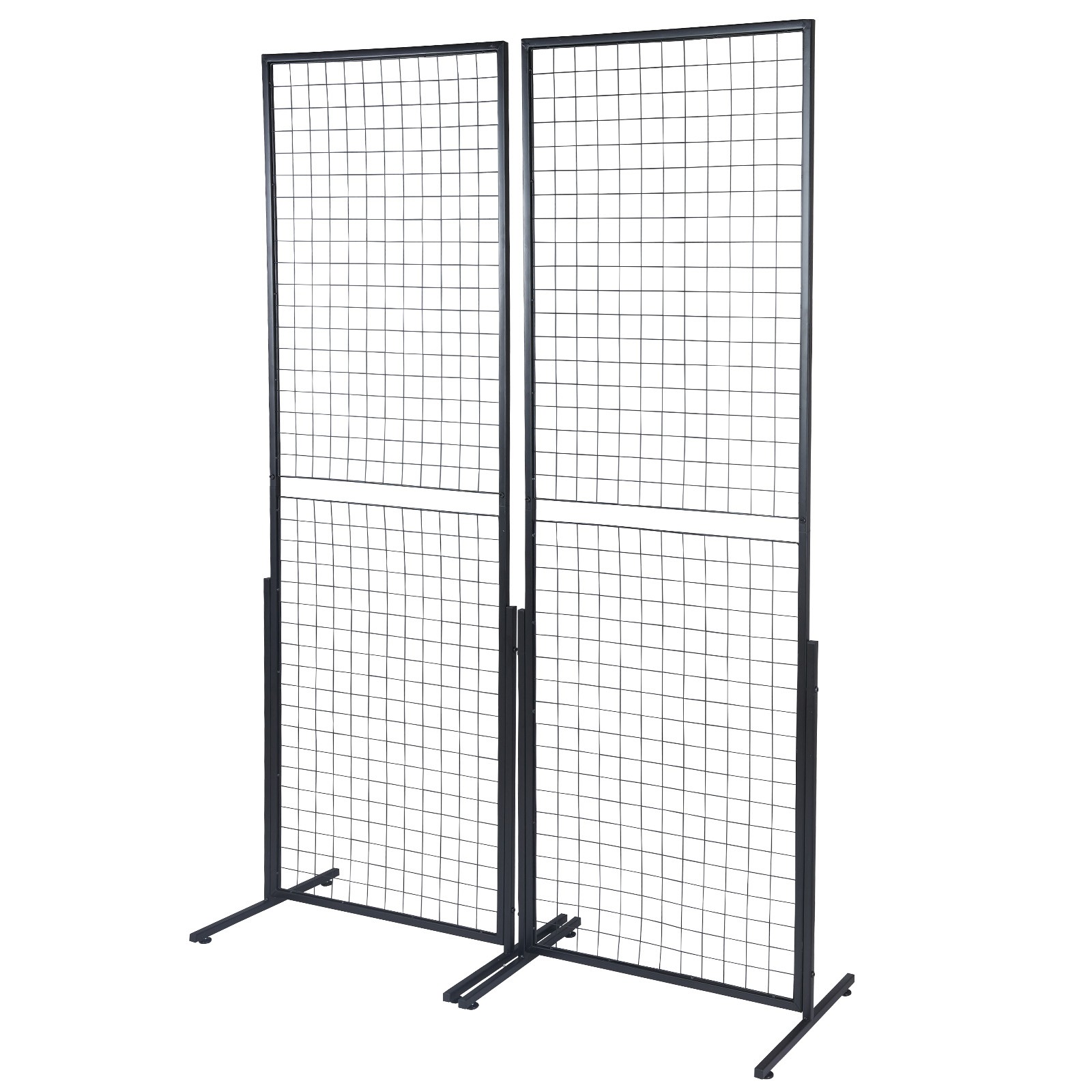 VEVOR 2′ x 5.6′ Grid Wall Panels Tower 2 Packs Wire Gridwall Display Racks
