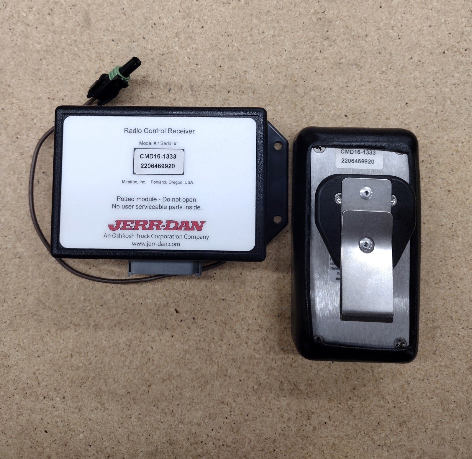 JERR-DAN/Miratron Radio Control Receiver With Matching Remote