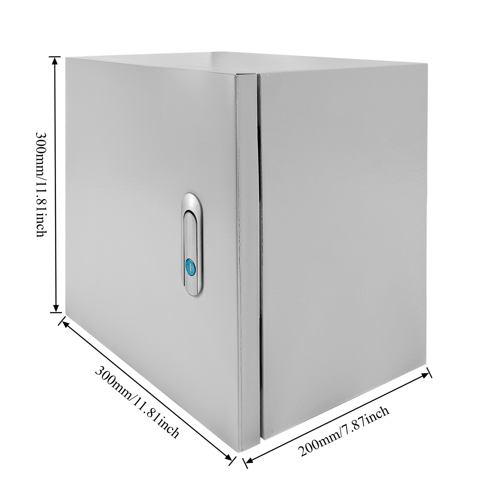 IP65 Carbon Steel Electrical Enclosure Box 12×12″x8″ Wall Mount Junction Cabinet