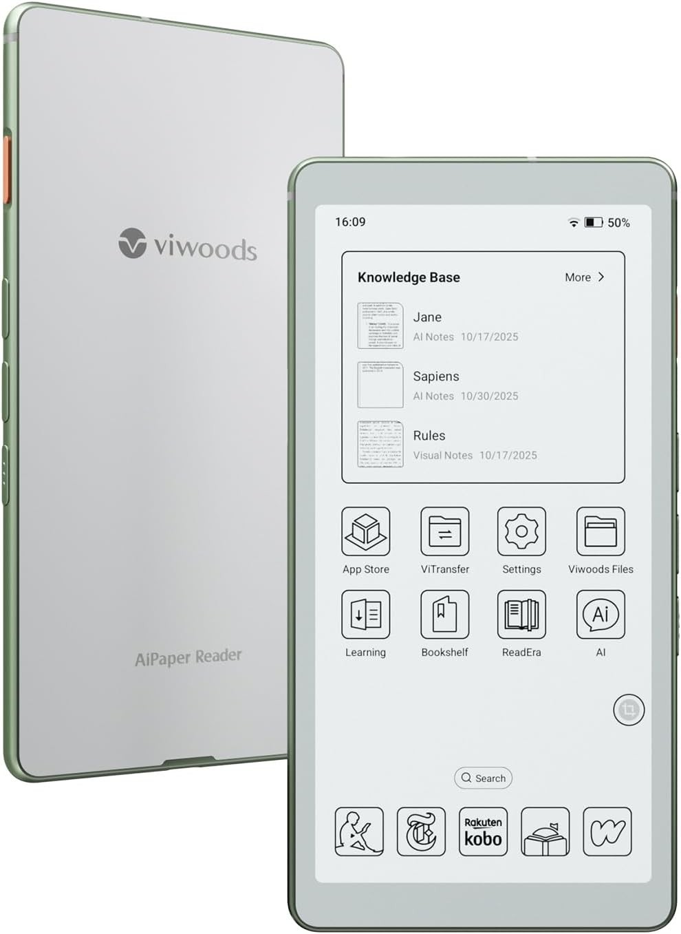 Ultra-Thin E-Reader 6.13 Carta1300 AiPaper Reader 4G Connectivity