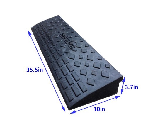 INTBUYING Loading Rubber Curb Ramp For Loading Docks Car Curbside Driveway Ramp