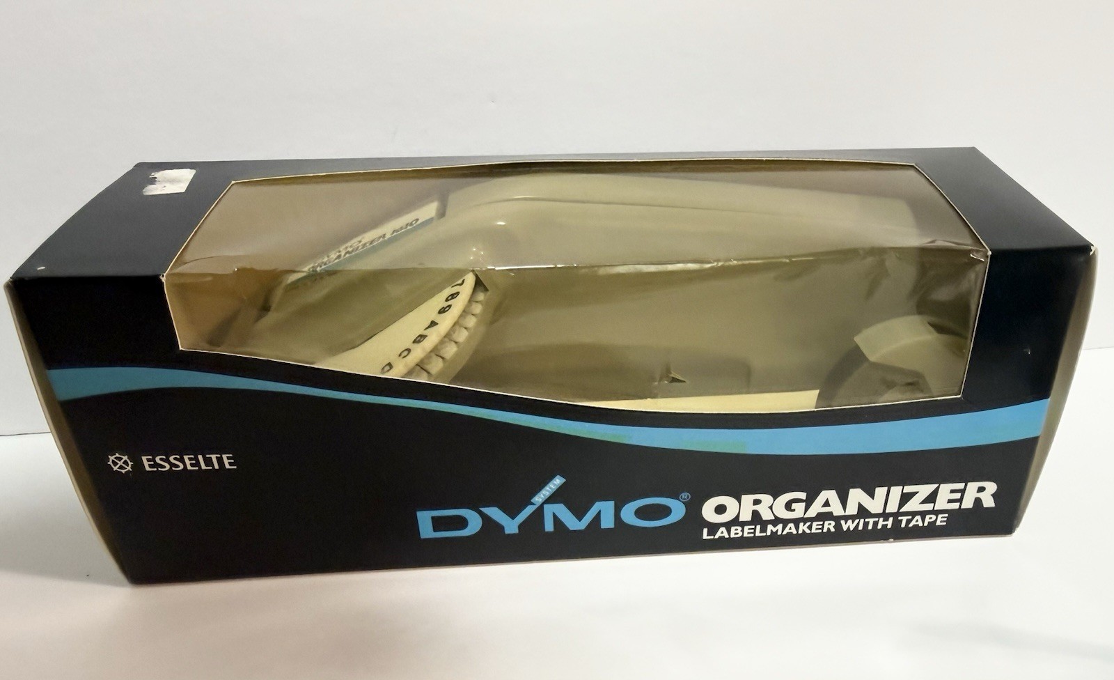 Vintage Dymo Organizer 1610 Embossing Label Maker 1/4 3/8 Tape – w/Box 1996