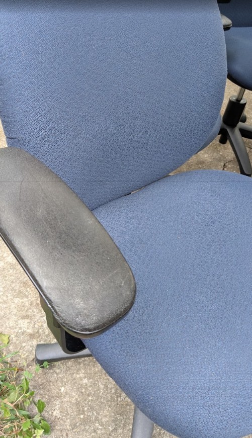 12 HON Commercial Office Chairs — Matching Blue Task Chairs w/ Arms — Local Pick