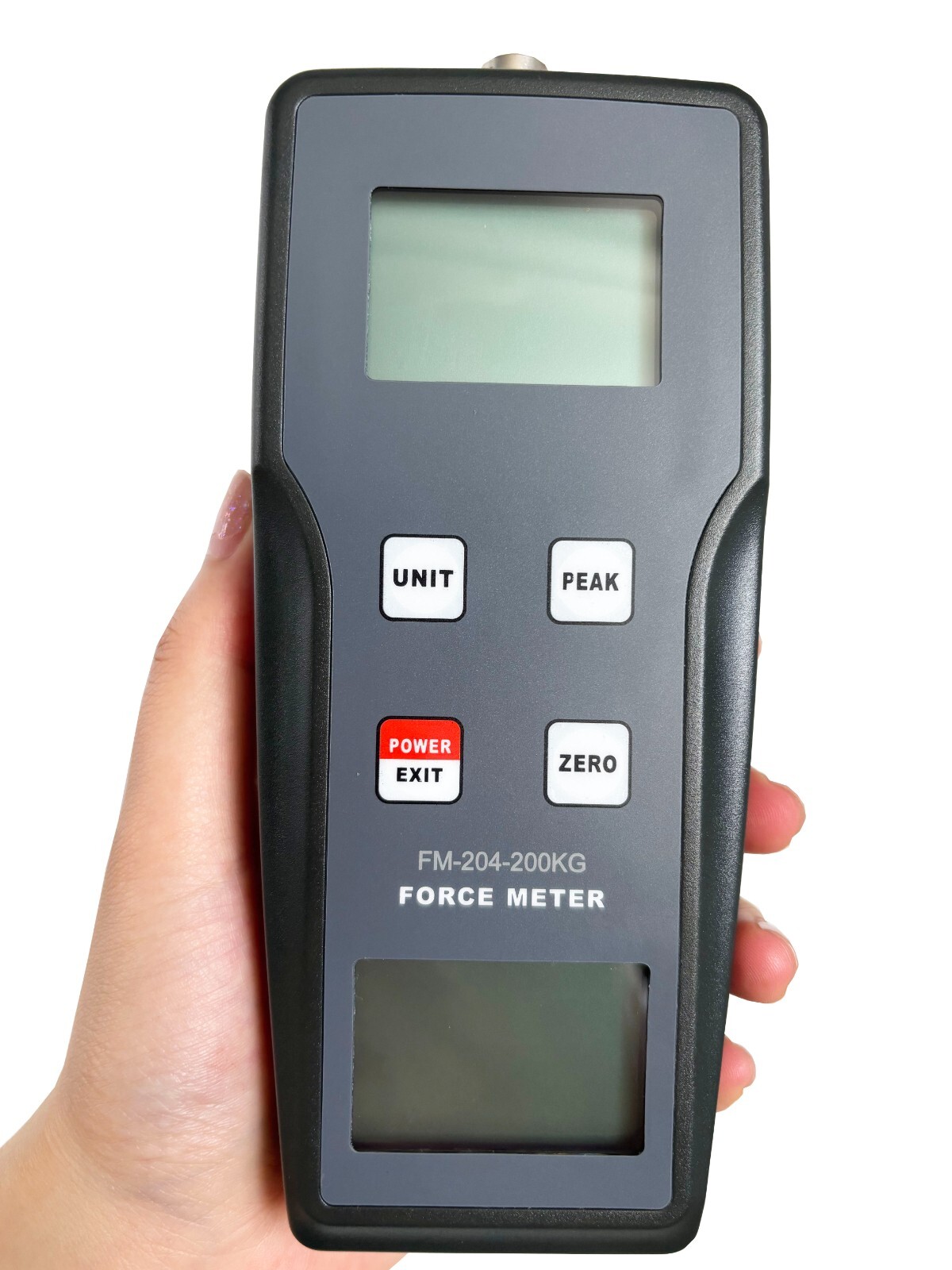 Digital Force Gauge Push Pull Force Meter With External Sensor ±200kgf ±1960N