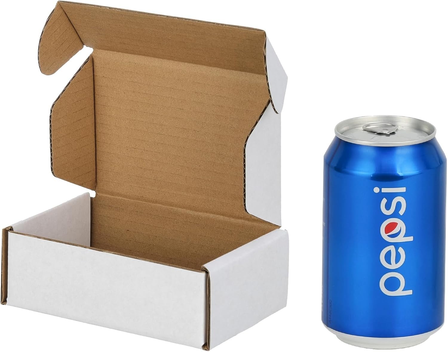 25 Pack 6x4x2 White Corrugated Shipping Mailer Packing Box Boxes 6″ x 4″ x 2″