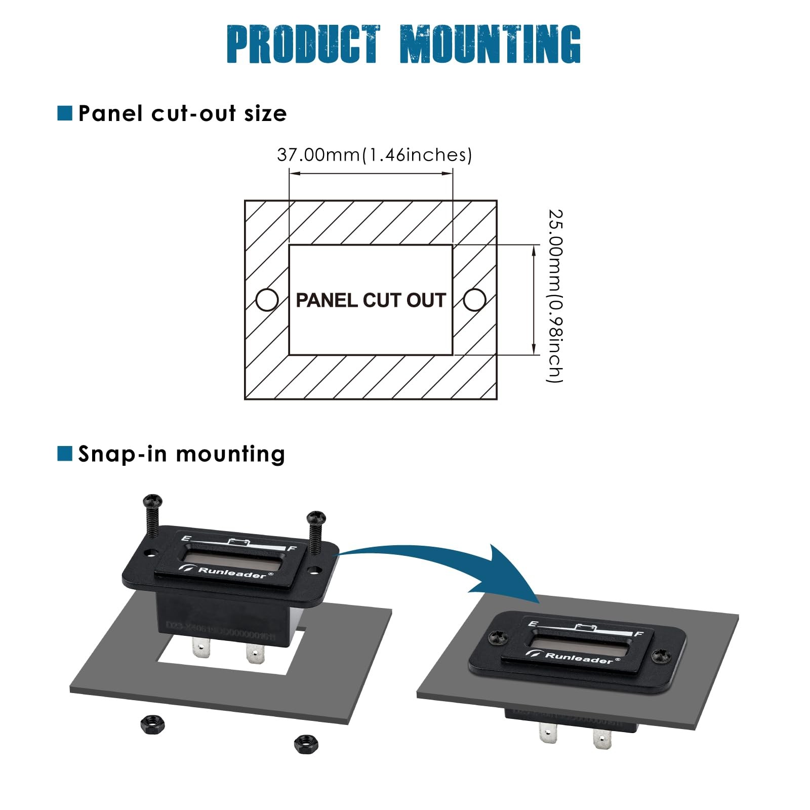 RL-BI027 Lead Acid Battery Level Monitor with Low Battery Alarm, DC 48V Unive…